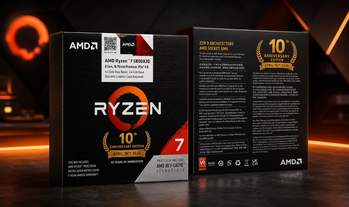 Ryzen 7 5800X3D 10th Anniversary Sells Out, Appears on eBay at Up to $660