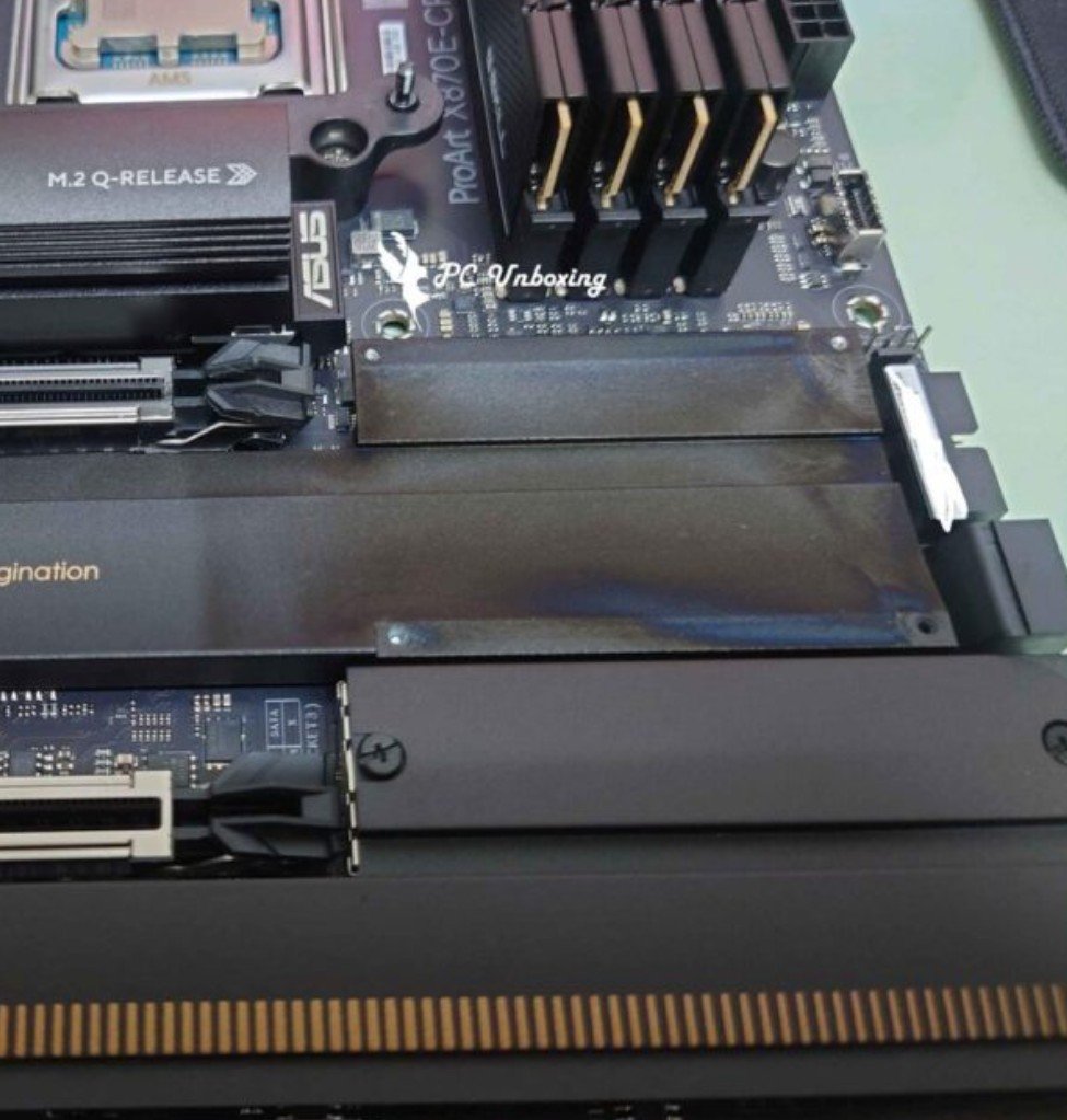 User Report Links ASUS ROG Astral RTX 5090 to Discoloration on ProArt X870E Motherboard